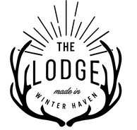 The Lodge logo in black